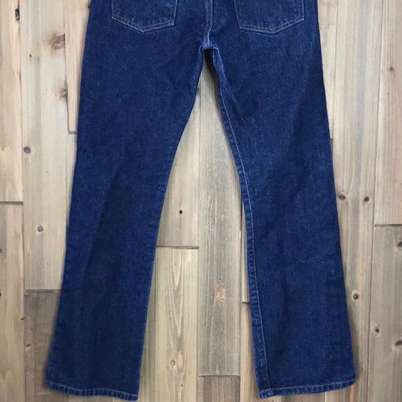 Calvin Klein Jeans Juniors Boot Leg Mid Rise Pant BJXP1508 Dark Wash Size 3 - Picture 13 of 16